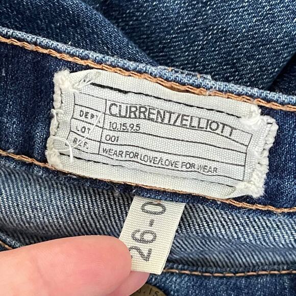 Current/Elliott • High Rise Ankle Skinny Jeans in Darcy - Picture 6 of 7